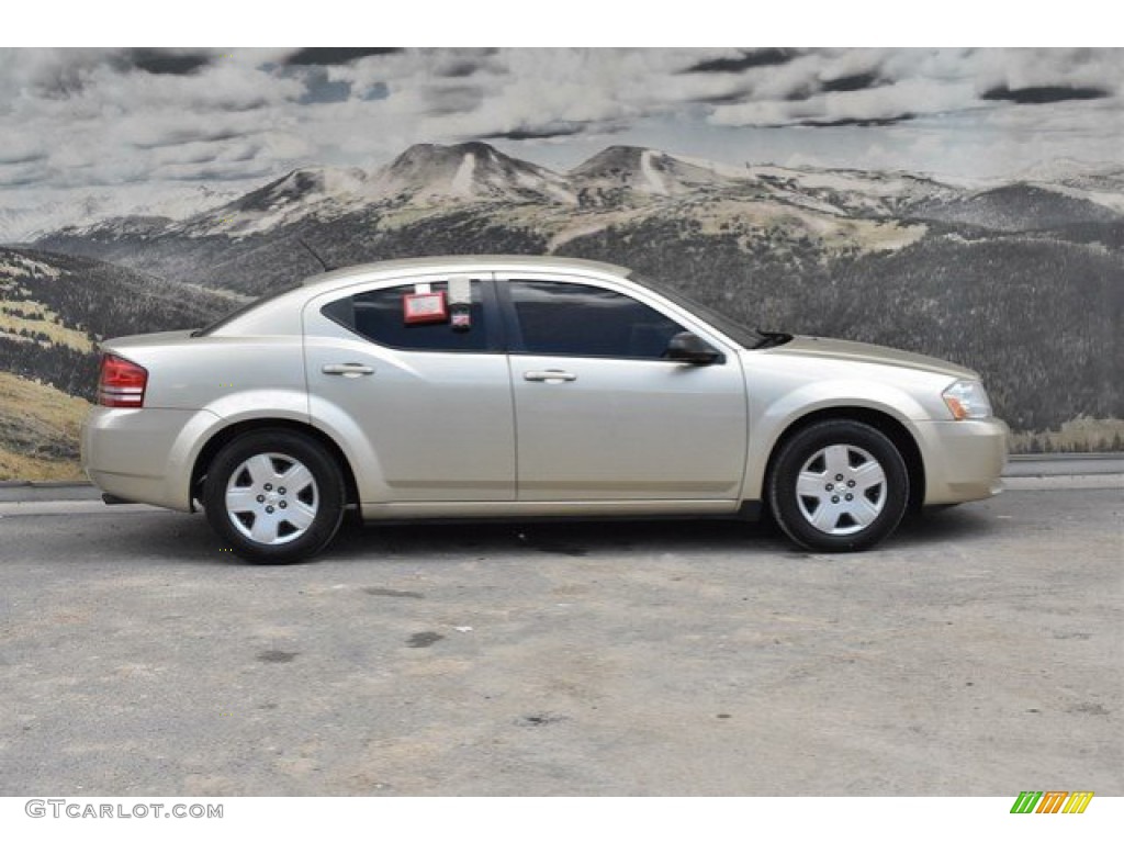 2010 Avenger SXT - White Gold / Dark Slate Gray photo #2