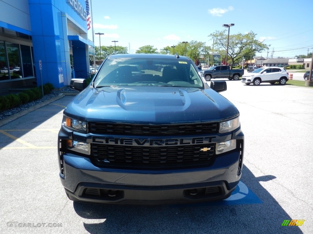 2019 Silverado 1500 Custom Double Cab 4WD - Northsky Blue Metallic / Jet Black photo #2