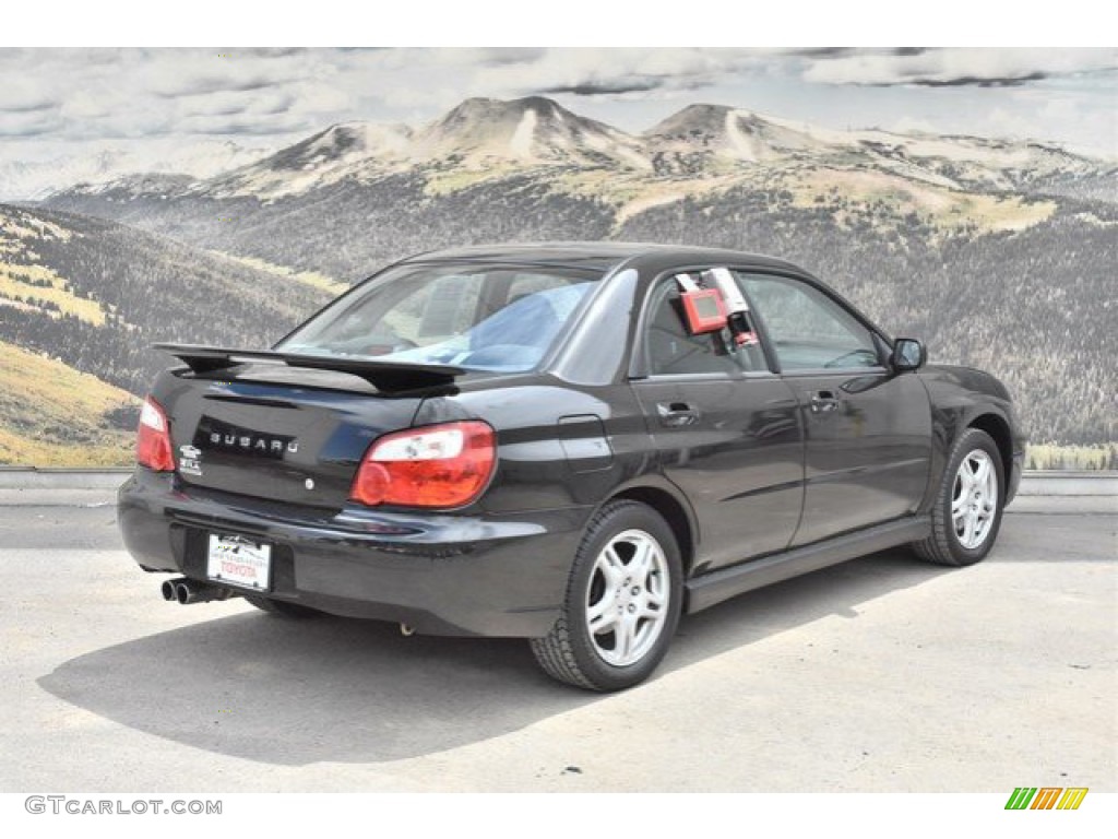 2004 Impreza WRX Sedan - Java Black Pearl / Blue Ecsaine/Black photo #3