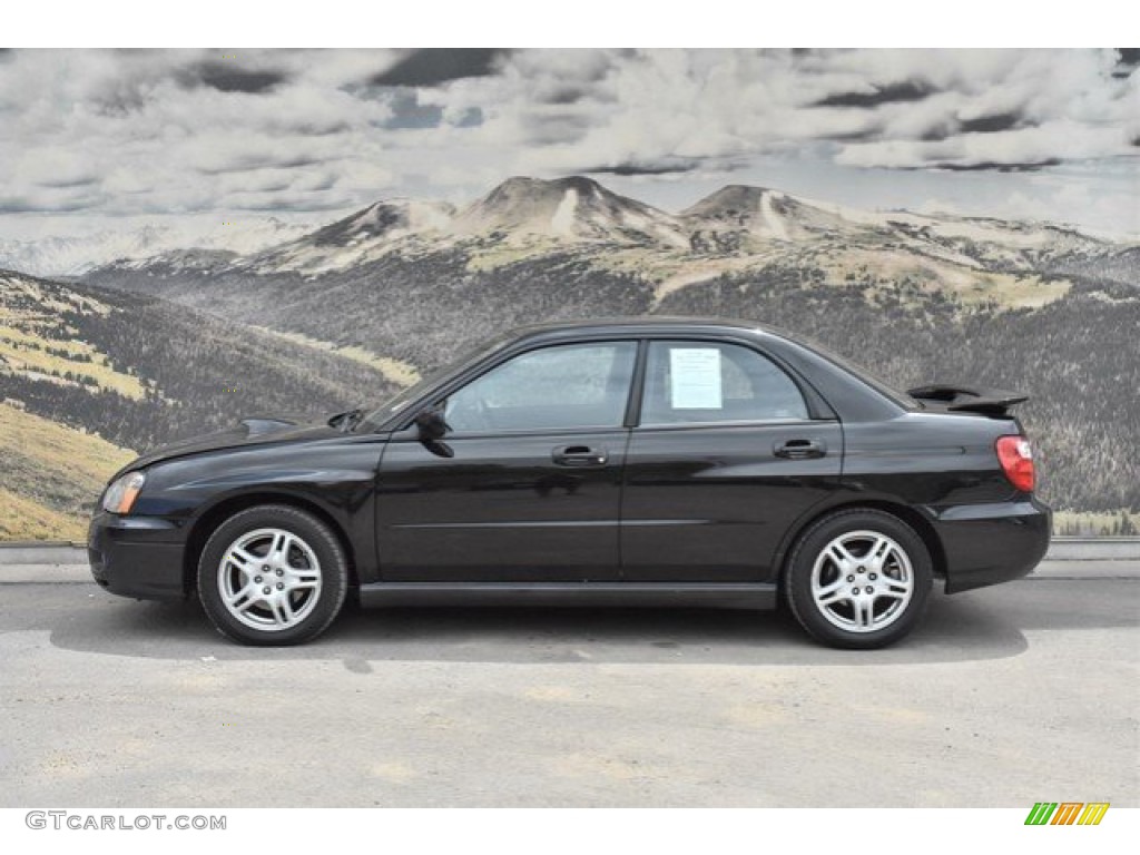 2004 Impreza WRX Sedan - Java Black Pearl / Blue Ecsaine/Black photo #6