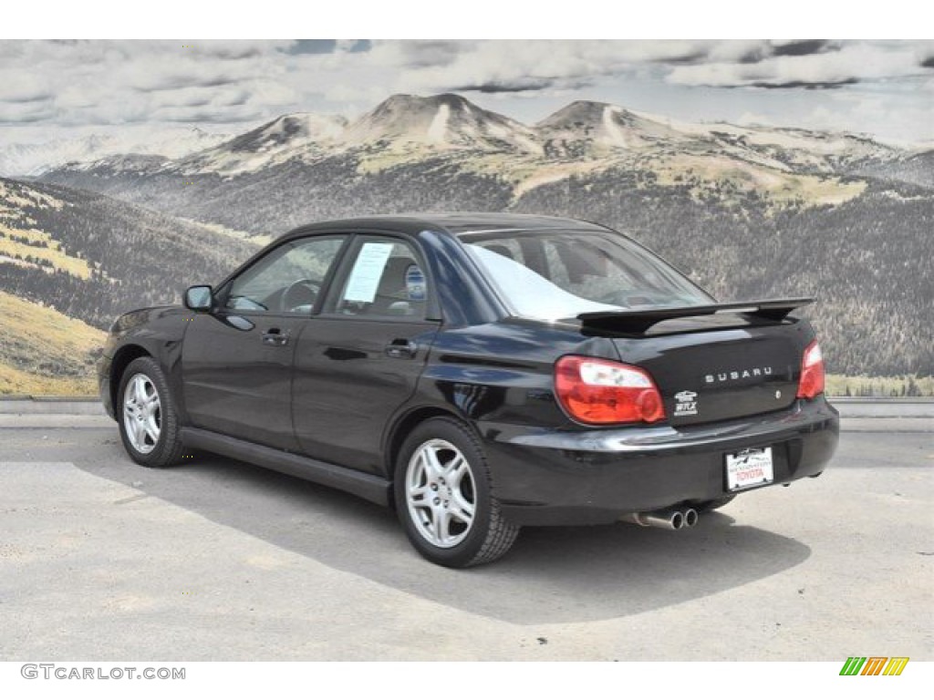 2004 Impreza WRX Sedan - Java Black Pearl / Blue Ecsaine/Black photo #7