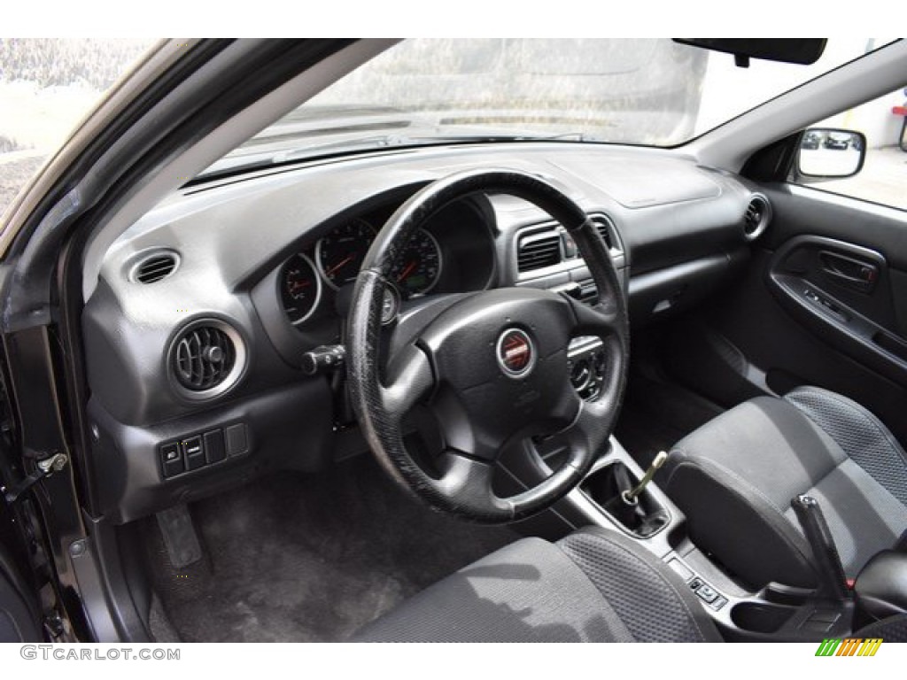 2004 Impreza WRX Sedan - Java Black Pearl / Blue Ecsaine/Black photo #10