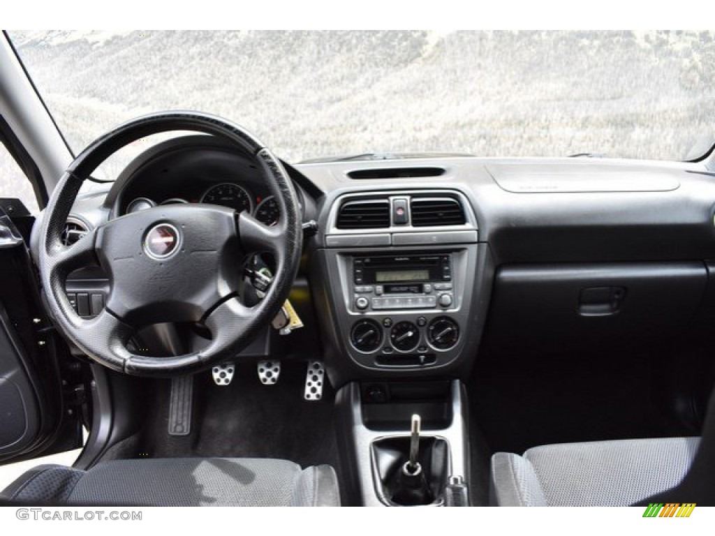 2004 Impreza WRX Sedan - Java Black Pearl / Blue Ecsaine/Black photo #13
