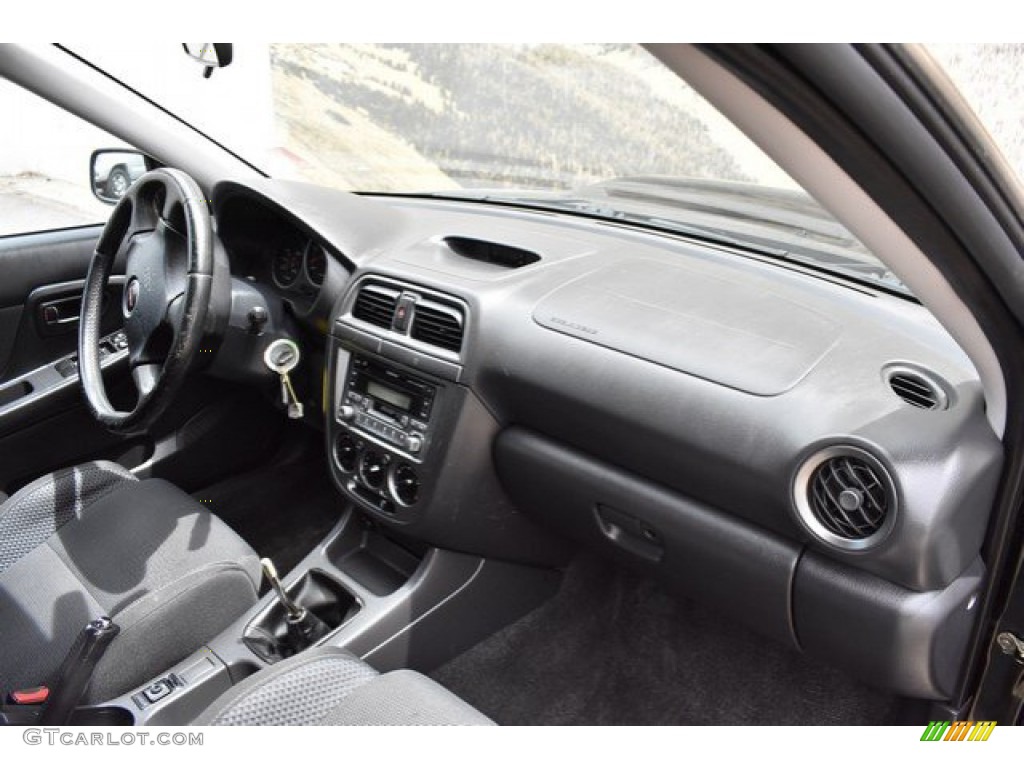 2004 Impreza WRX Sedan - Java Black Pearl / Blue Ecsaine/Black photo #16