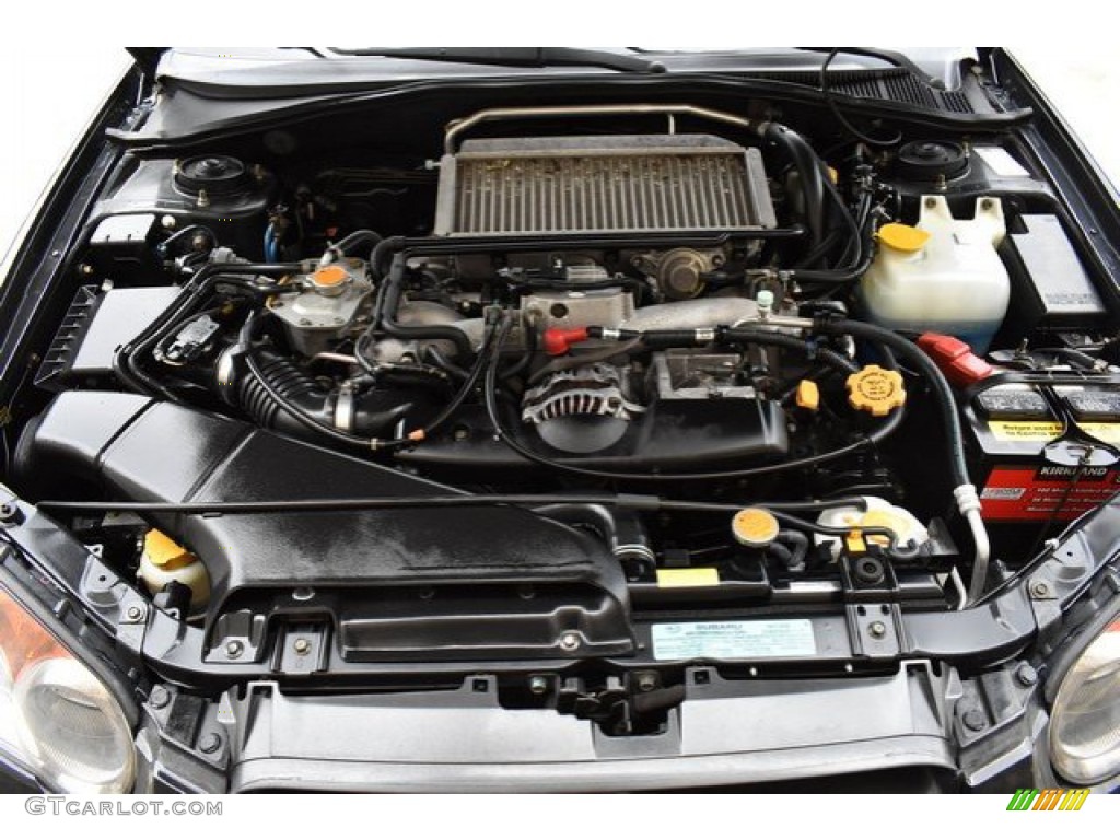 2004 Impreza WRX Sedan - Java Black Pearl / Blue Ecsaine/Black photo #27