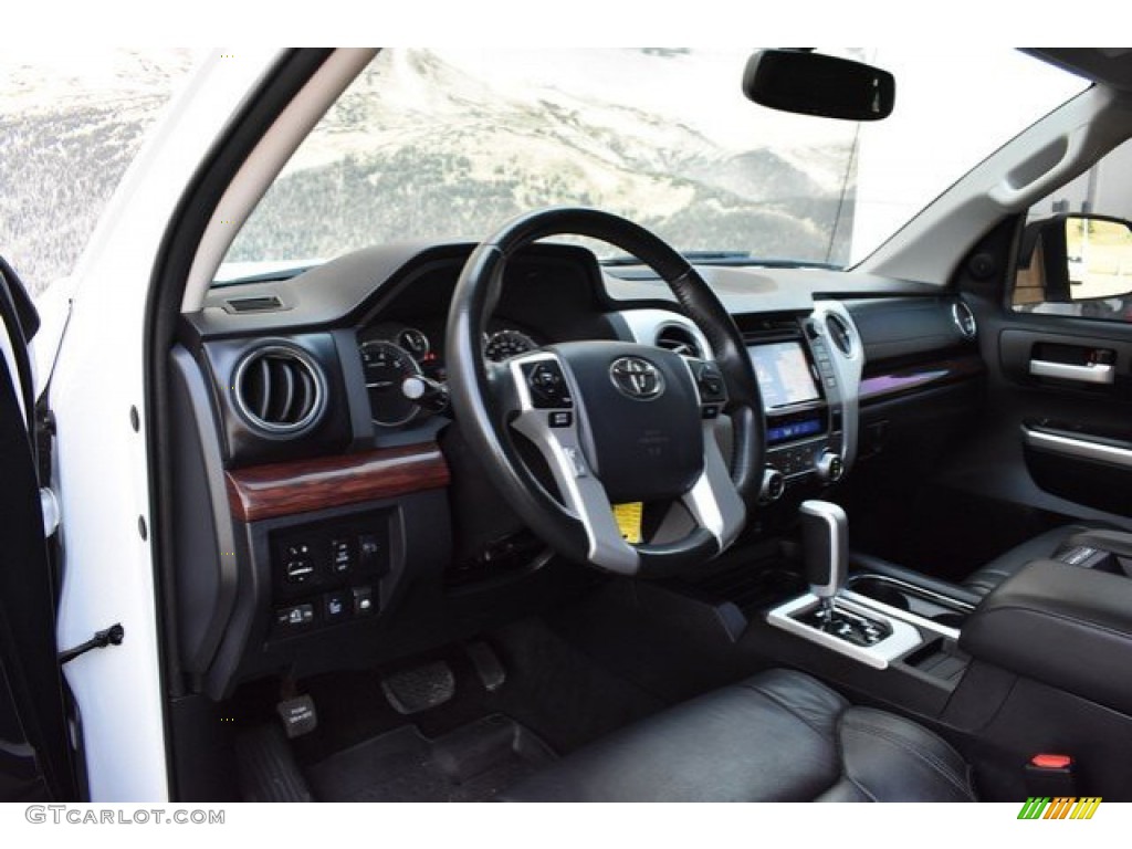2017 Tundra Limited CrewMax 4x4 - Super White / Black photo #10