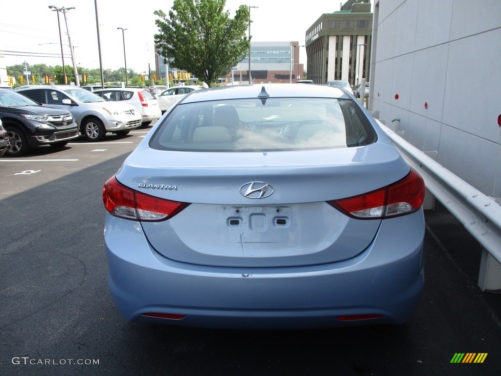 2012 Elantra GLS - Blue Sky Metallic / Beige photo #4