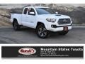 Super White 2017 Toyota Tacoma TRD Sport Access Cab 4x4