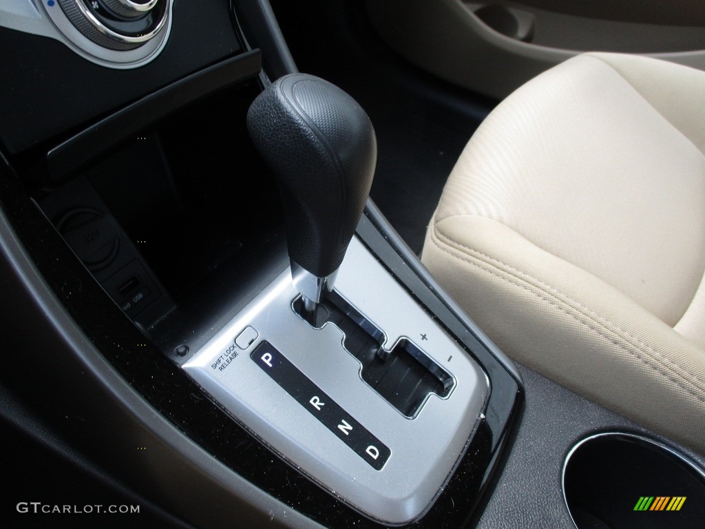 2012 Elantra GLS - Blue Sky Metallic / Beige photo #14