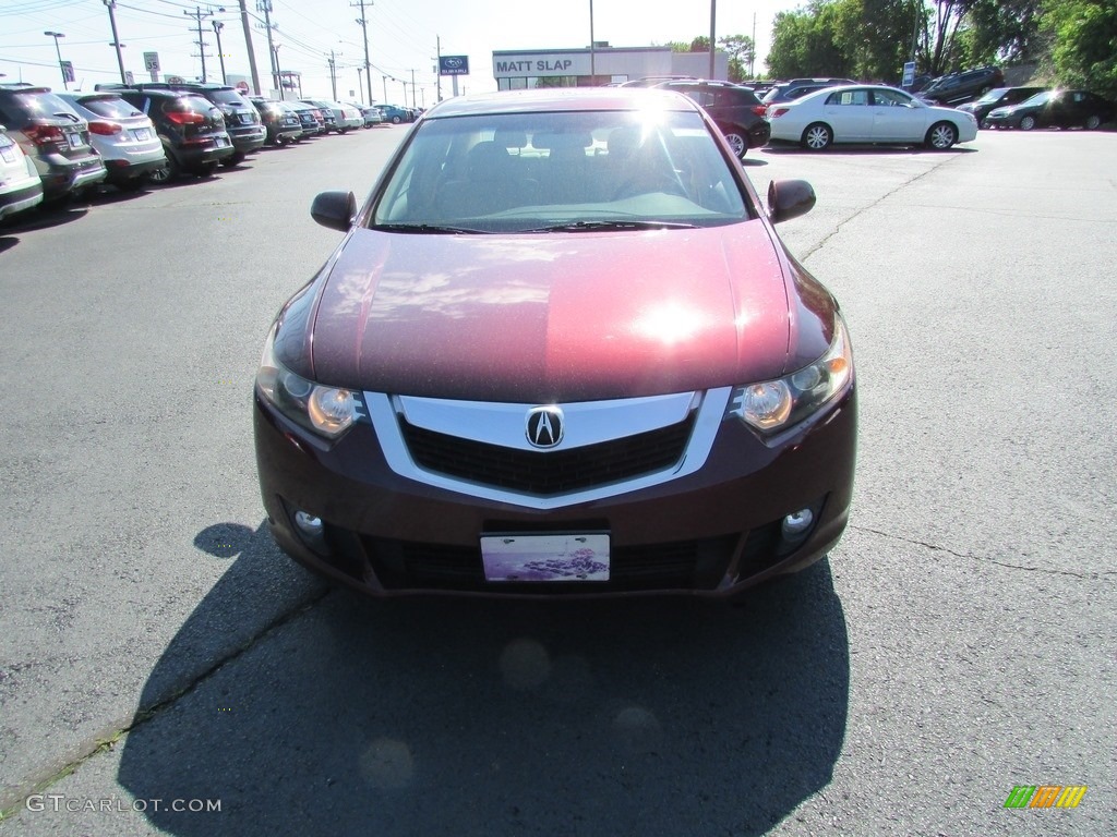 2009 TSX Sedan - Basque Red Pearl / Parchment photo #3