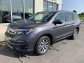 2019 Modern Steel Metallic Honda Pilot EX AWD  photo #2