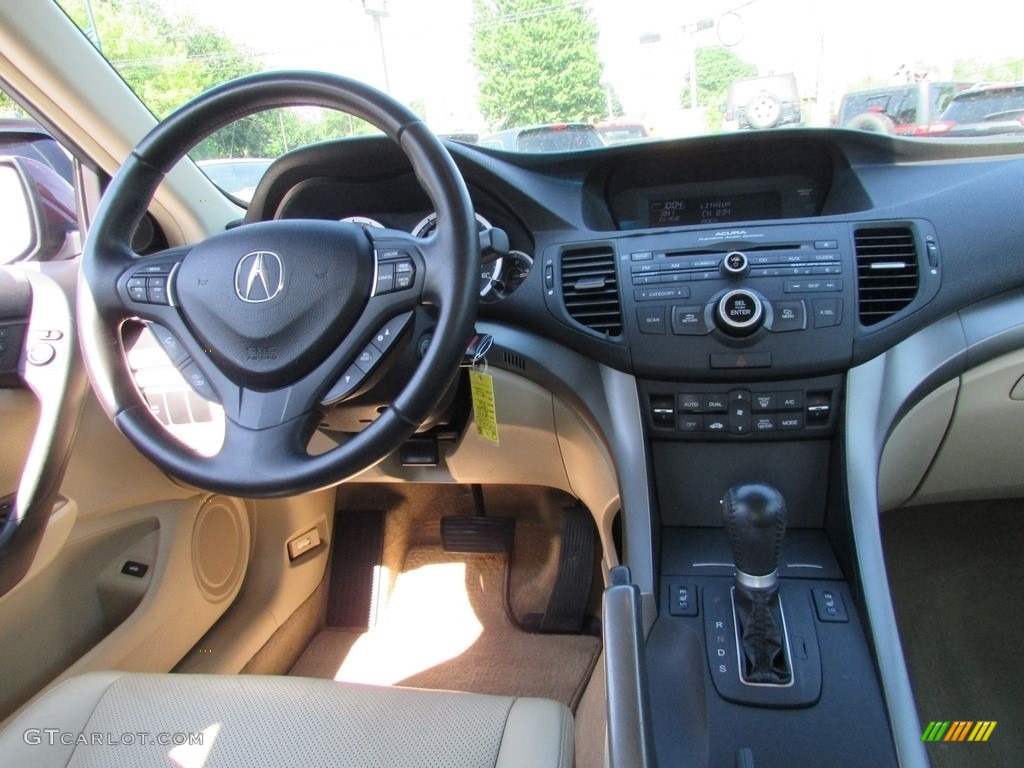 2009 TSX Sedan - Basque Red Pearl / Parchment photo #18