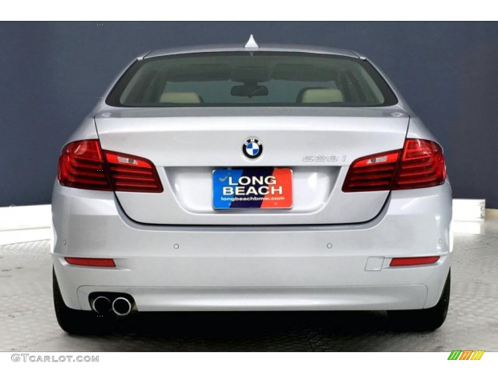 2016 5 Series 528i Sedan - Glacier Silver Metallic / Venetian Beige/Black photo #3