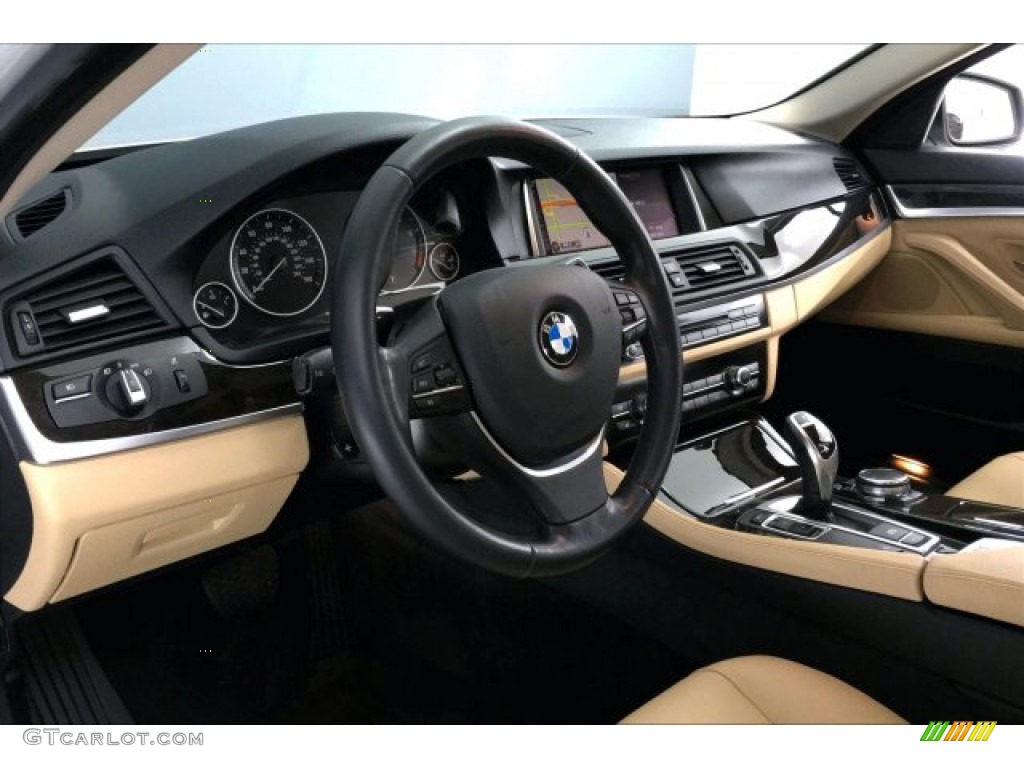 2016 5 Series 528i Sedan - Glacier Silver Metallic / Venetian Beige/Black photo #17