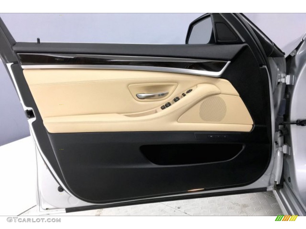 2016 5 Series 528i Sedan - Glacier Silver Metallic / Venetian Beige/Black photo #21