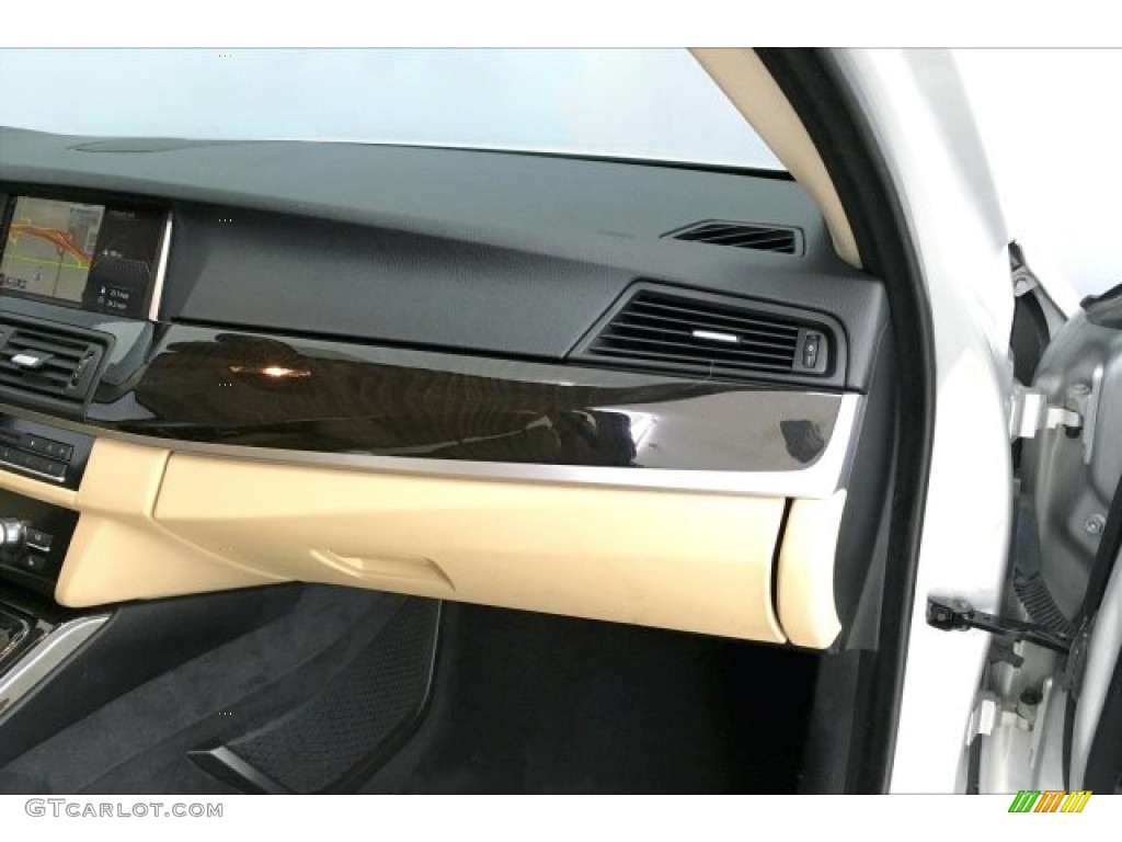 2016 5 Series 528i Sedan - Glacier Silver Metallic / Venetian Beige/Black photo #24