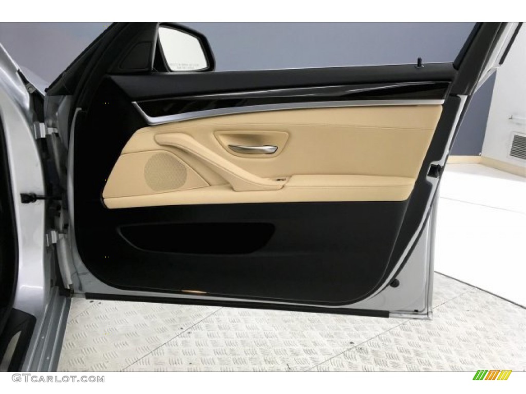 2016 5 Series 528i Sedan - Glacier Silver Metallic / Venetian Beige/Black photo #26
