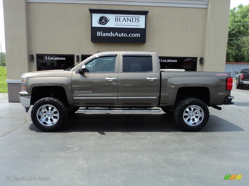 2014 Silverado 1500 LTZ Crew Cab 4x4 - Brownstone Metallic / Jet Black/Dark Ash photo #1