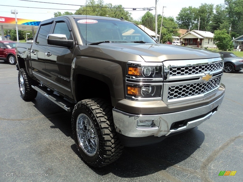 2014 Silverado 1500 LTZ Crew Cab 4x4 - Brownstone Metallic / Jet Black/Dark Ash photo #5