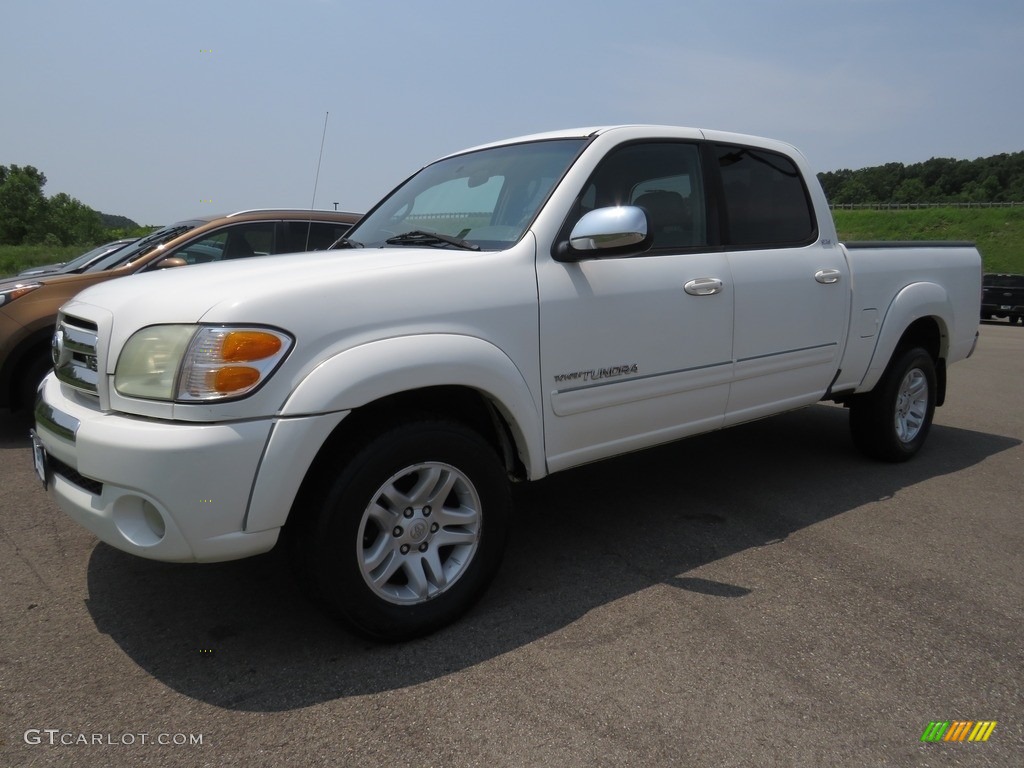 2004 Tundra SR5 Double Cab 4x4 - Natural White / Light Charcoal photo #7