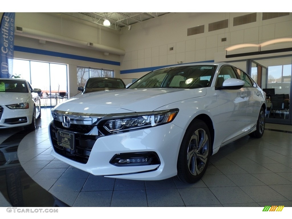 2019 Accord EX Sedan - Platinum White Pearl / Black photo #1