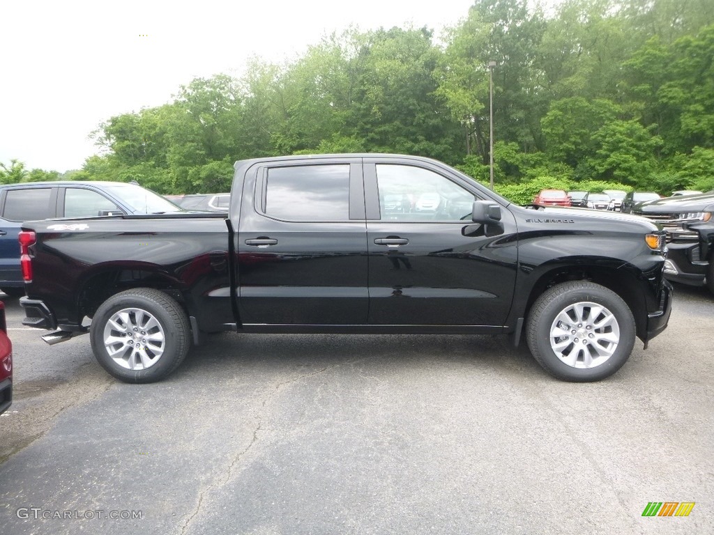 2019 Silverado 1500 Custom Crew Cab 4WD - Black / Jet Black photo #6