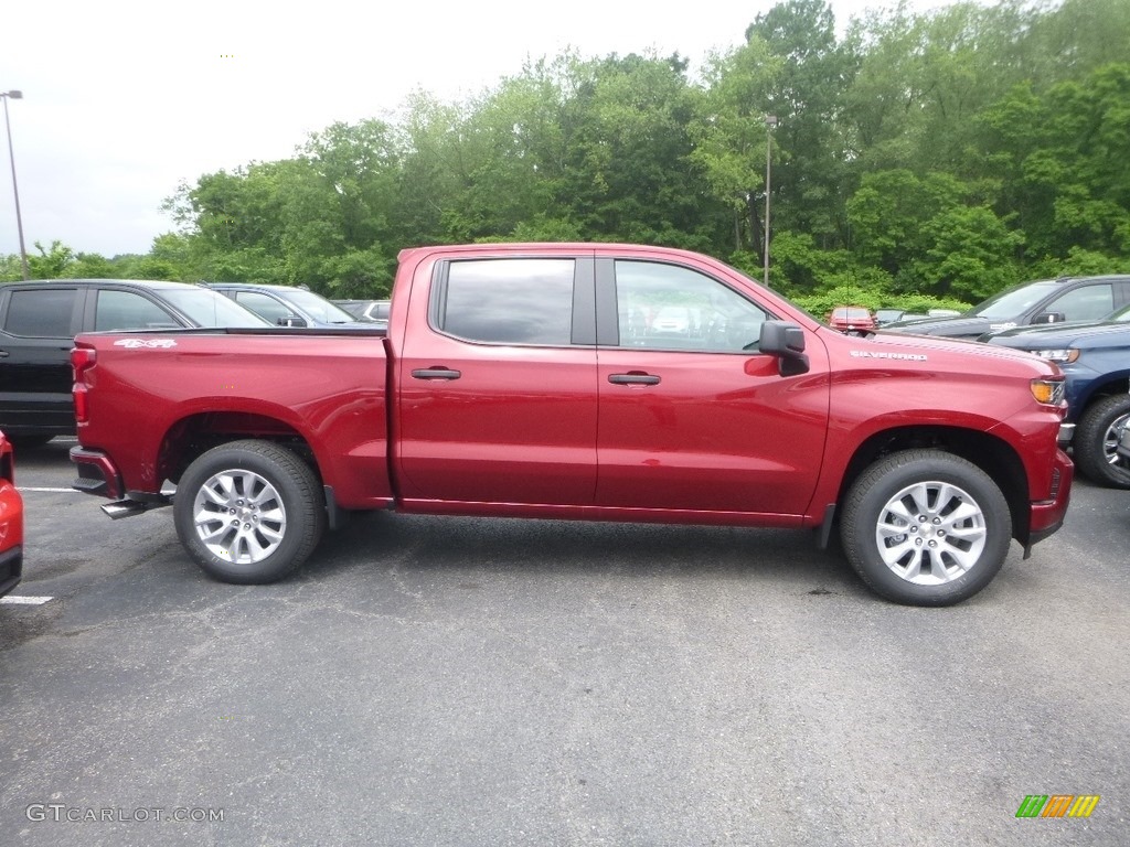 2019 Silverado 1500 Custom Crew Cab 4WD - Cajun Red Tintcoat / Jet Black photo #6