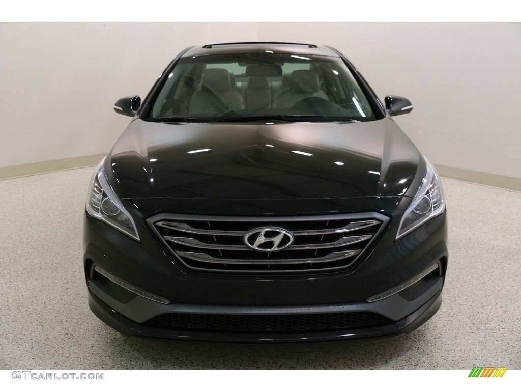 2017 Sonata Limited - Phantom Black / Beige photo #2