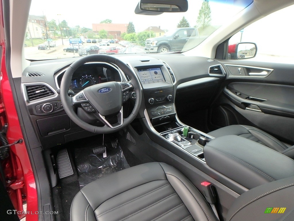Ebony Interior 2019 Ford Edge SEL AWD Photo #133699338