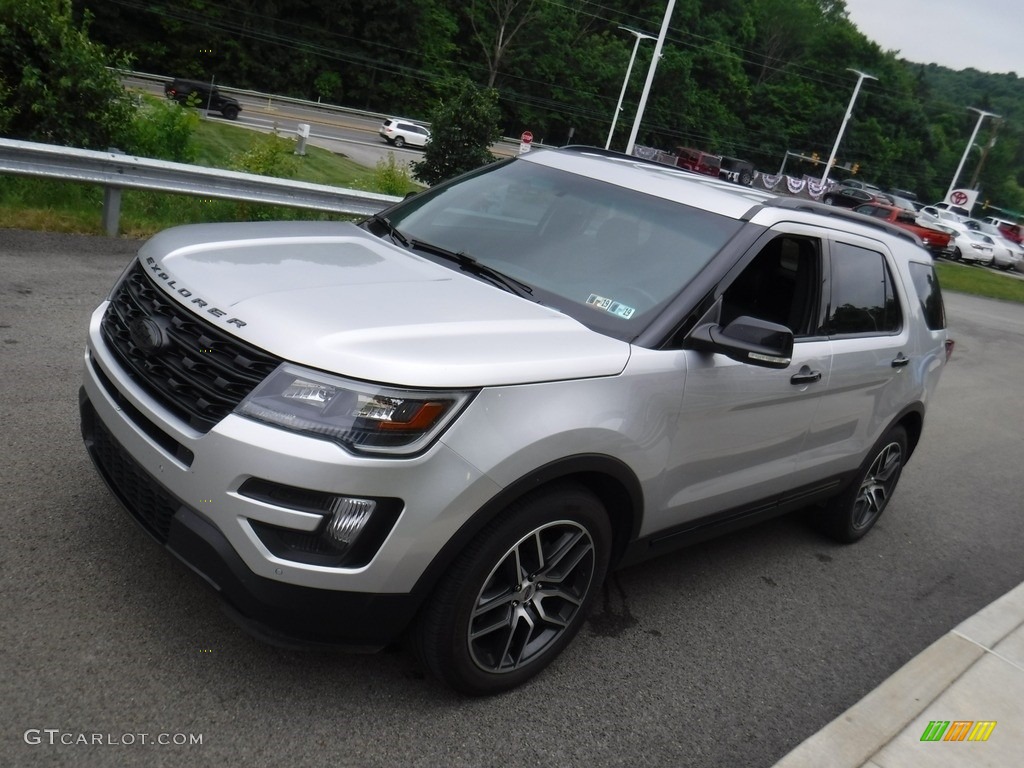 2016 Explorer Sport 4WD - Ingot Silver Metallic / Ebony Black photo #3