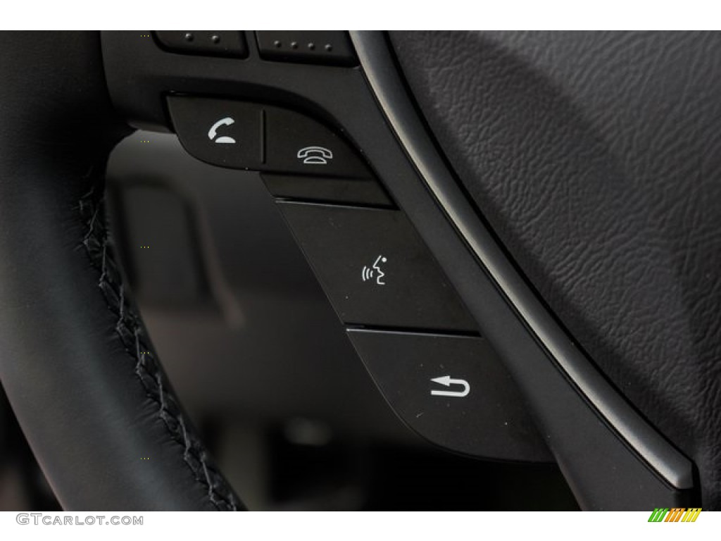 2019 Acura ILX Standard ILX Model Ebony Steering Wheel Photo #133702143