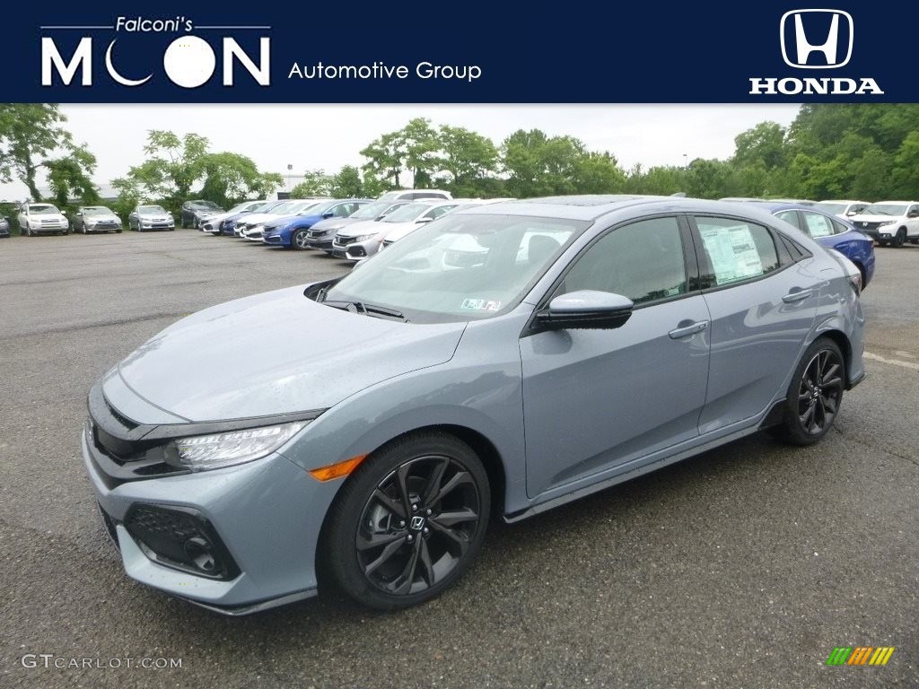 2019 Civic Sport Touring Hatchback - Sonic Gray Pearl / Black photo #1