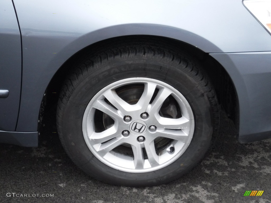 2007 Accord EX-L Sedan - Cool Blue Metallic / Gray photo #3