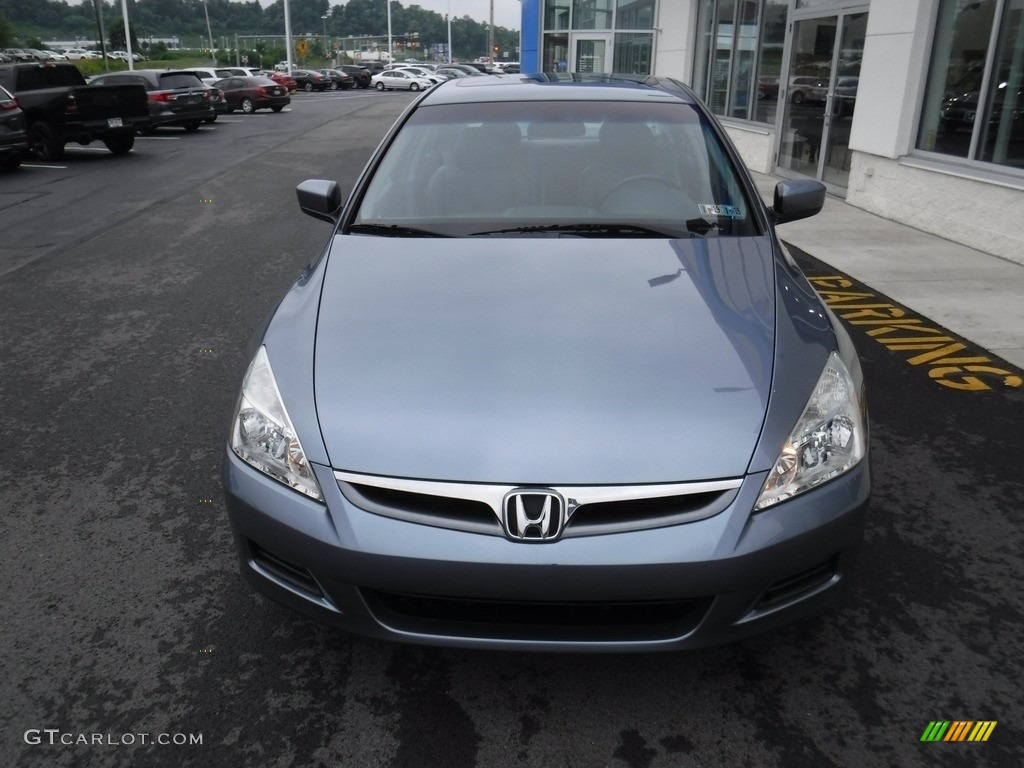 2007 Accord EX-L Sedan - Cool Blue Metallic / Gray photo #5