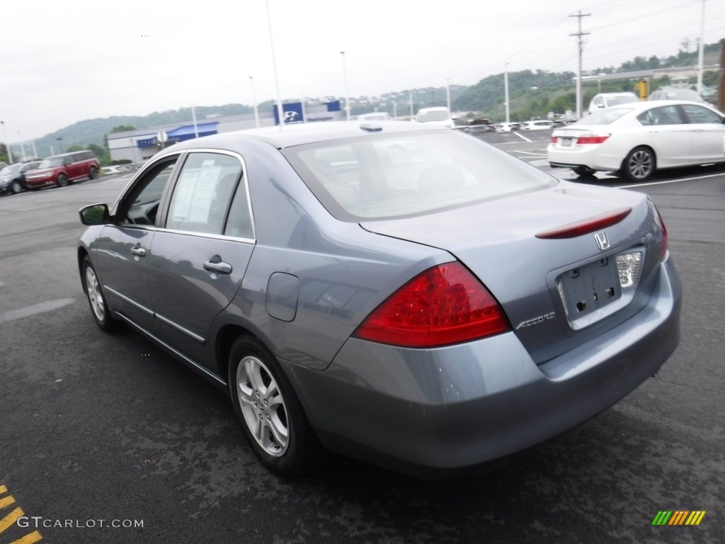 2007 Accord EX-L Sedan - Cool Blue Metallic / Gray photo #8