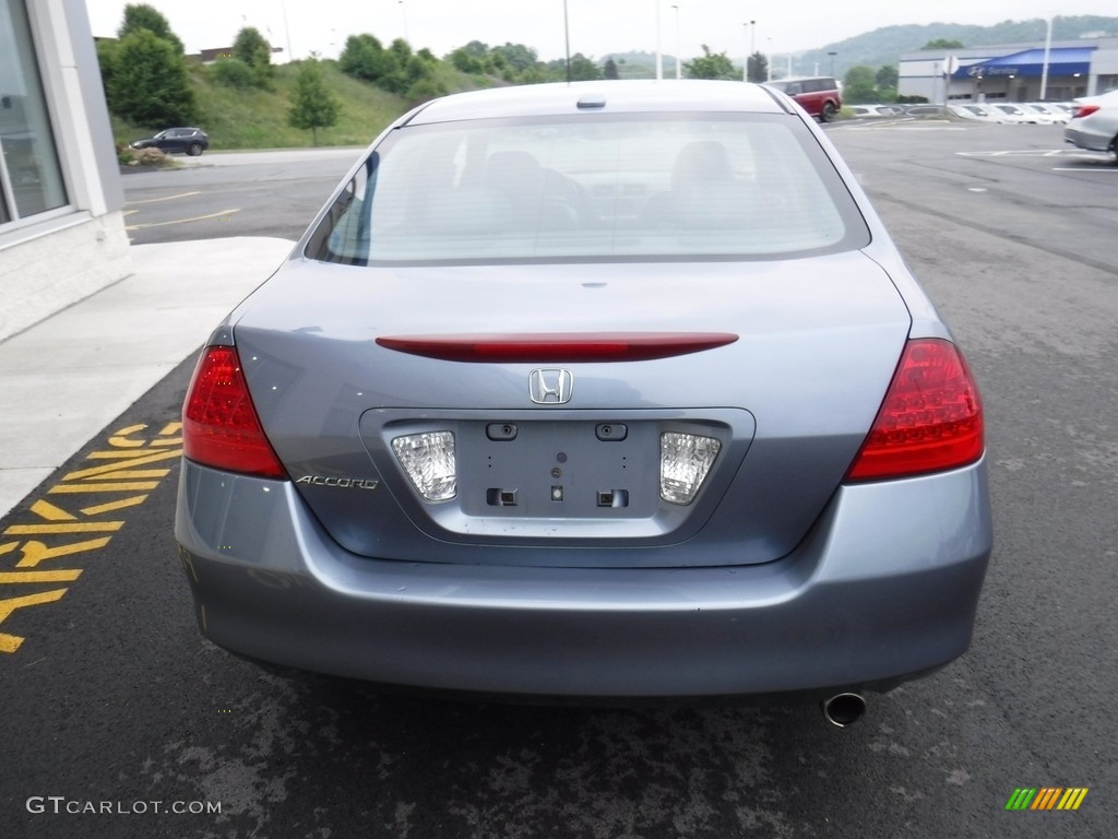 2007 Accord EX-L Sedan - Cool Blue Metallic / Gray photo #9