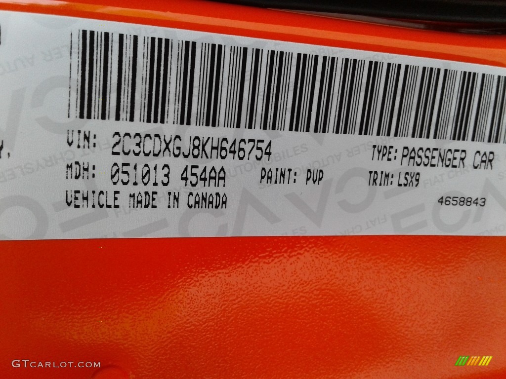 2019 Charger Color Code PVP for Go Mango Photo #133707699