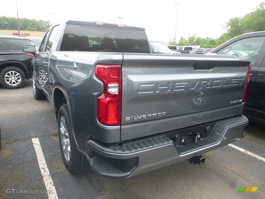 2019 Silverado 1500 Custom Crew Cab 4WD - Satin Steel Metallic / Jet Black photo #3