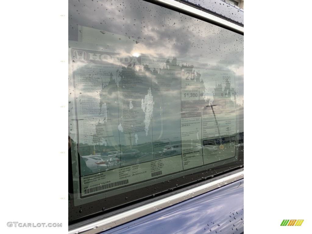 2019 CR-V EX AWD - Obsidian Blue Pearl / Gray photo #15