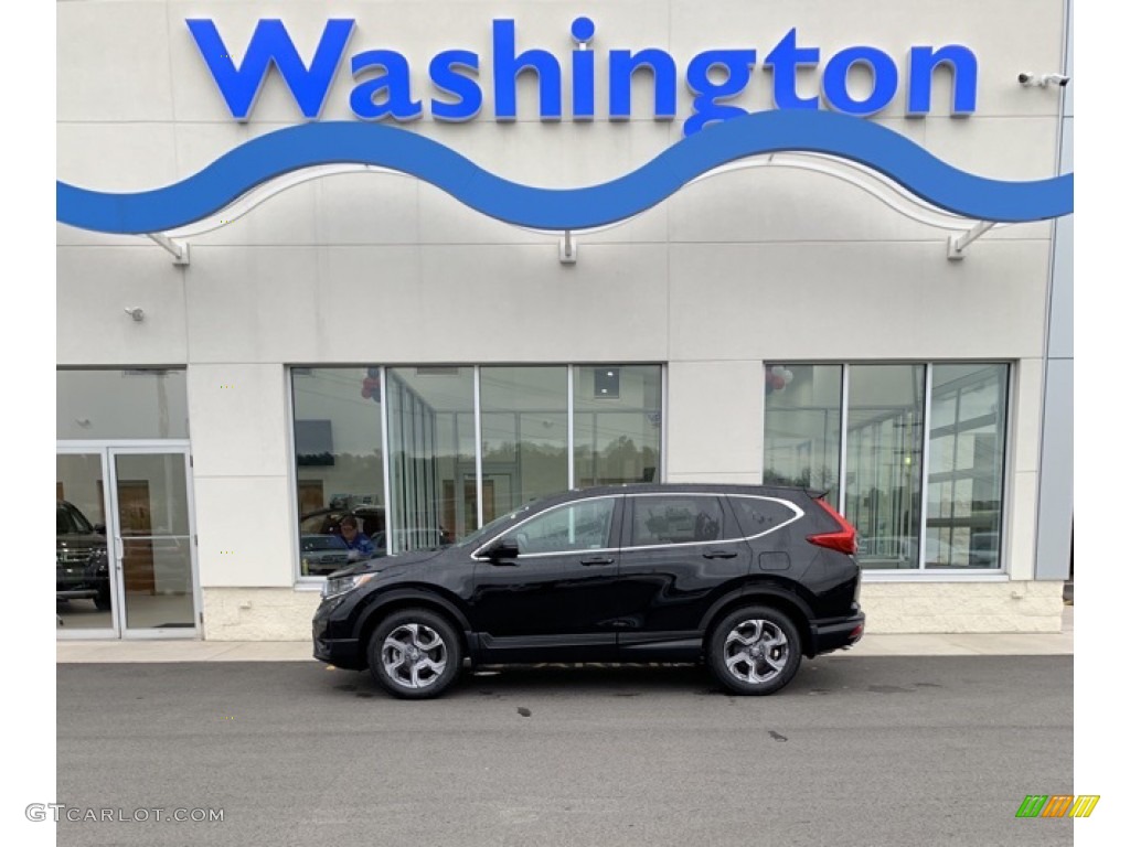 2019 CR-V EX-L AWD - Crystal Black Pearl / Gray photo #1