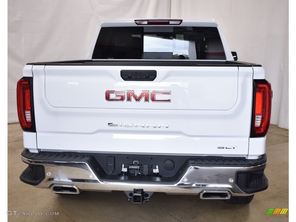 2019 Sierra 1500 SLT Crew Cab 4WD - Summit White / Dark Walnut/­Slate photo #3