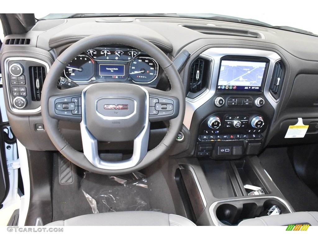 2019 Sierra 1500 SLT Crew Cab 4WD - Summit White / Dark Walnut/­Slate photo #8