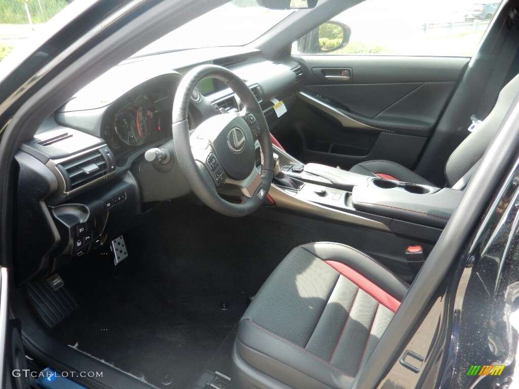Black Interior 2019 Lexus IS 300 F Sport AWD Photo #133718120
