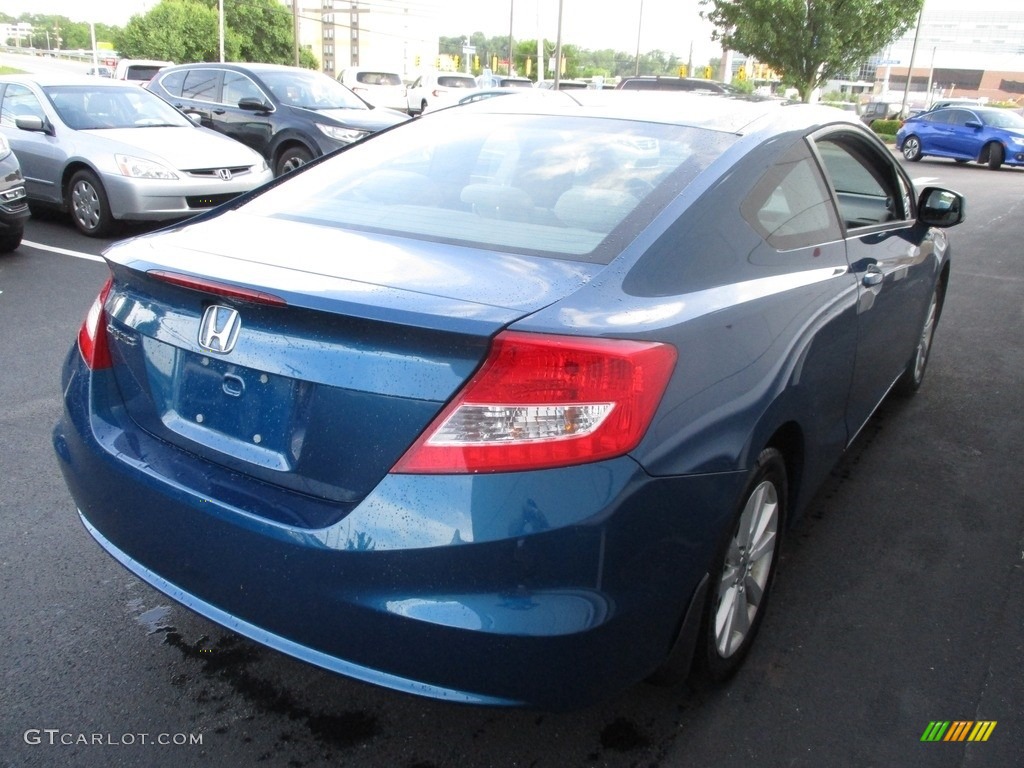 2012 Civic EX Coupe - Dyno Blue Pearl / Gray photo #5