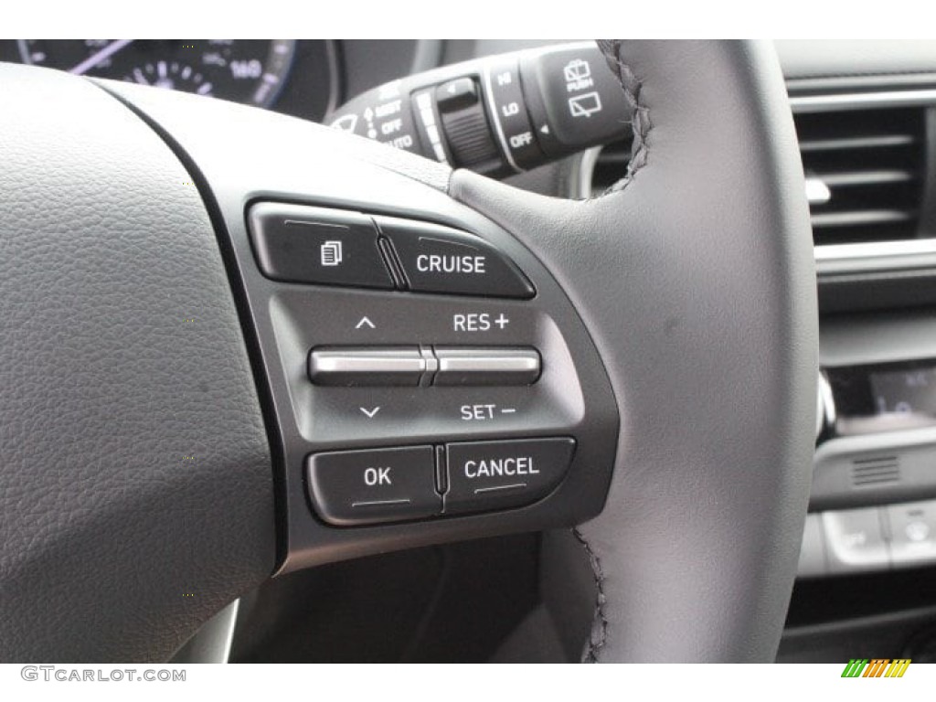2019 Hyundai Kona Ultimate Black Steering Wheel Photo #133720874