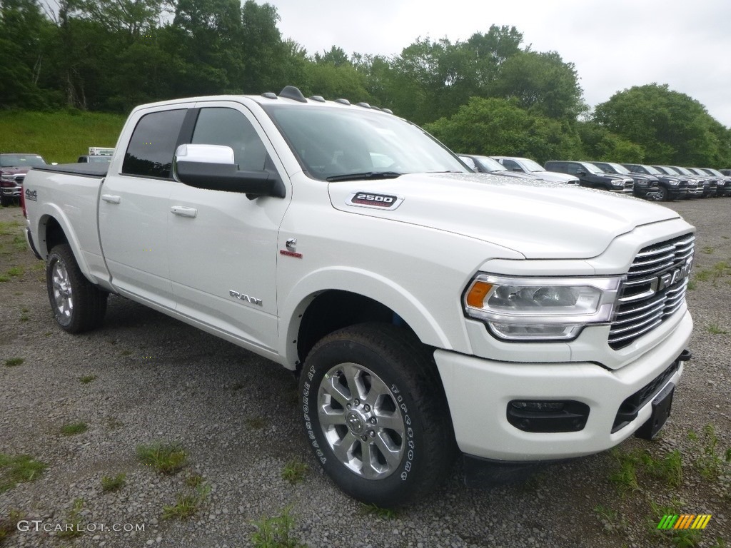 Bright White 2019 Ram 2500 Laramie Crew Cab 4x4 Exterior Photo #133722947