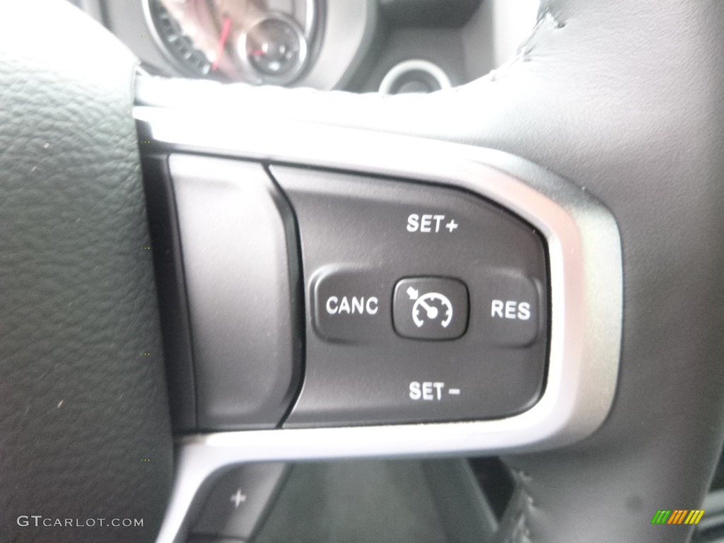 2019 Ram 1500 Big Horn Quad Cab 4x4 Black Steering Wheel Photo #133724336