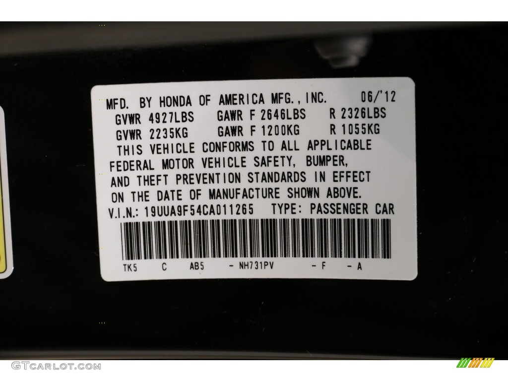 2012 TL 3.7 SH-AWD Technology - Crystal Black Pearl / Ebony photo #25