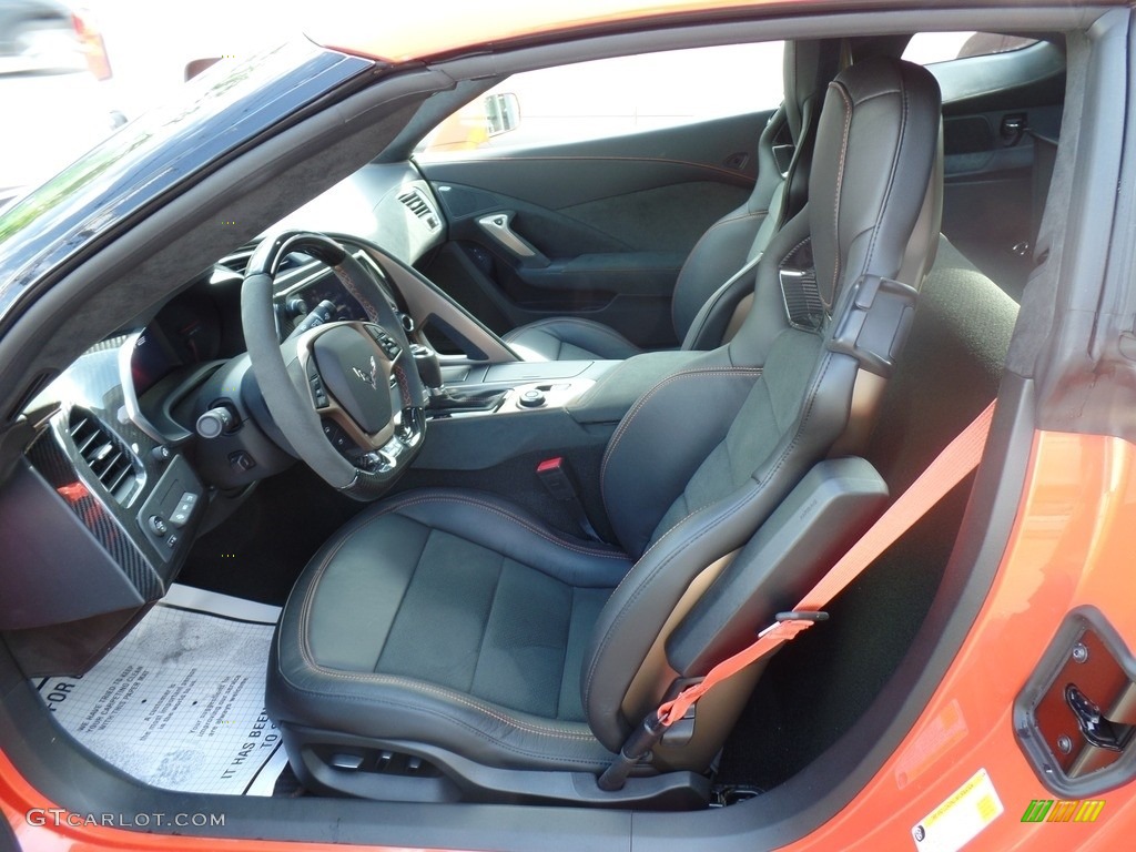 Black Interior 2019 Chevrolet Corvette ZR1 Coupe Photo #133727918