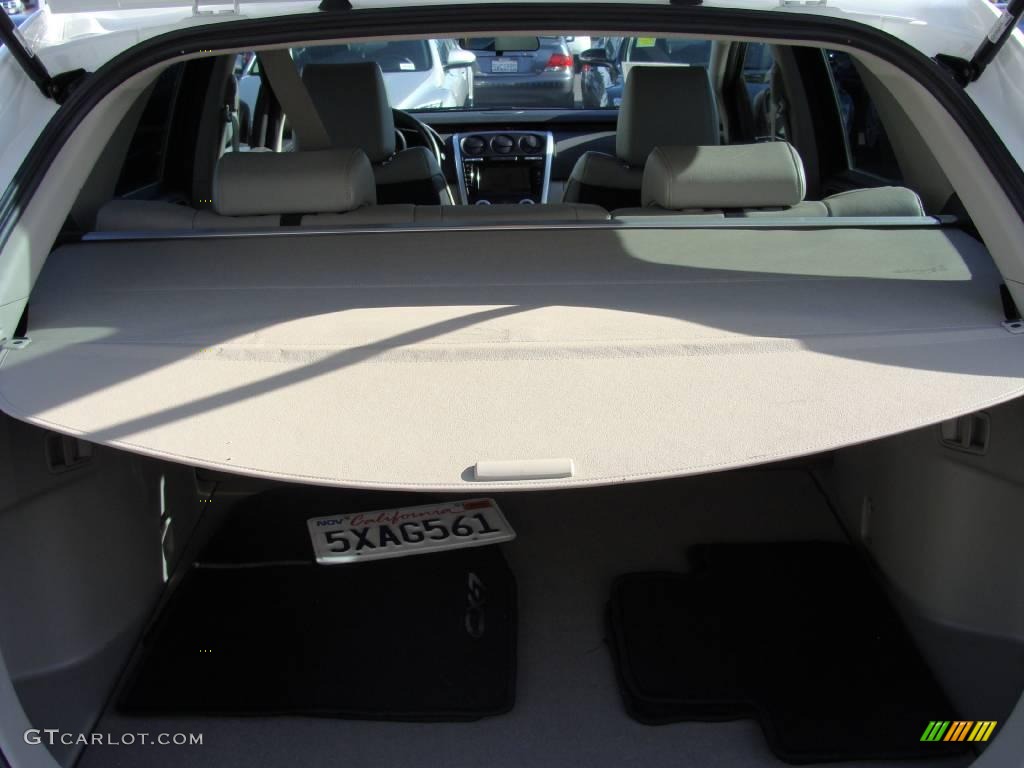 2007 CX-7 Grand Touring - Crystal White Pearl Mica / Sand photo #13